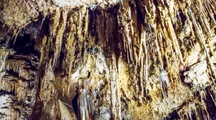 Genuinas formaciones en esta gruta turolense