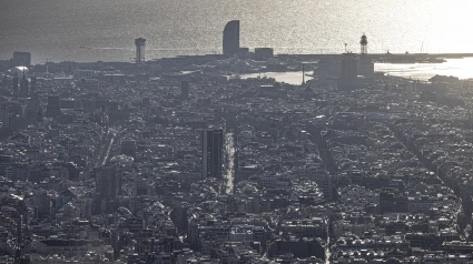 Panorámica de la ciudad de Barcelona.