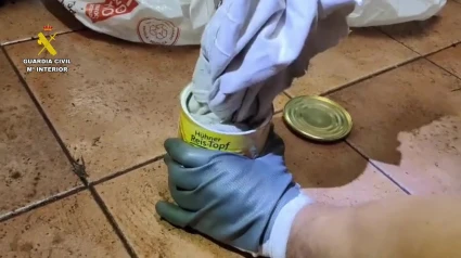 Imágenes de la Operación Mixturas en una vivienda de Ordes (A Coruña)