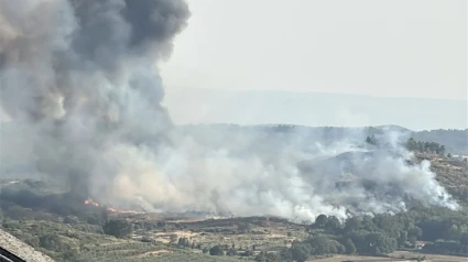 Incendio en Cuacos de Yuste