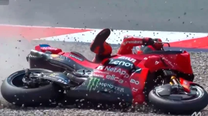 Marc Márquez sufrió una caída que le impidió lograr la pole en el circuito de Red Bull Ring.