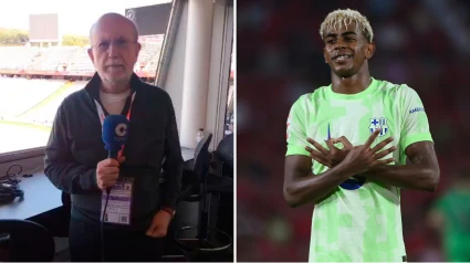 Manolo Oliveros y Lamine Yamal