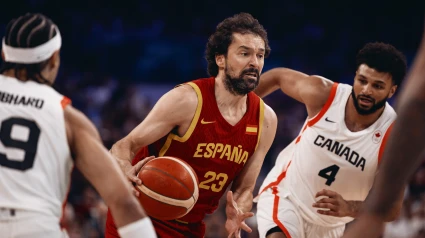 Sergio Llull en el partido de España contra Canadá de los Juegos Olímpicos