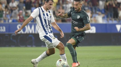 Imagen del partido entre el Huesca y el Leganés