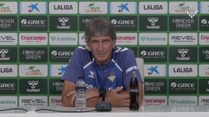 PELLEGRINI EN LA RUEDA DE PRENSA PREVIA AL ESTRENO LIGUERO