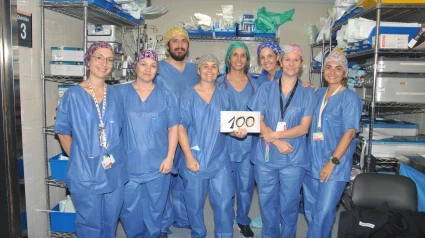 Personal de la Unidad de Trasplante Renal del Hospital General de Castellón