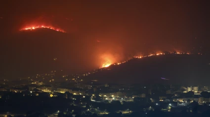 Incendio forestal de A Rúa (Ourense)