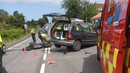 Lugar del accidente en Valdoviño