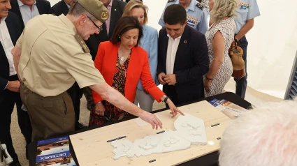 La ministra de Defensa, Margarita Robles, en una visita a Jaén para conocer la marcha de Cetedex