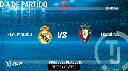 Primer partido de liga del Real Madrid que se enfrenta al Osasuna