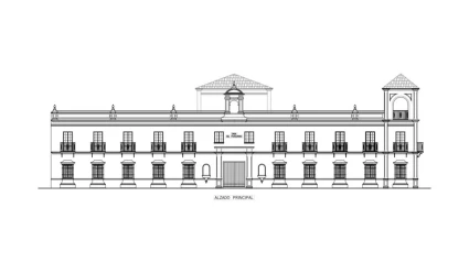 Fachada principal de la próxima Casa Diocesana de Espiritualidad y Peregrinación