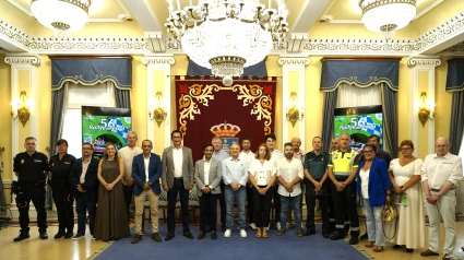 Participantes en la presentación del Rallye de Ferrol