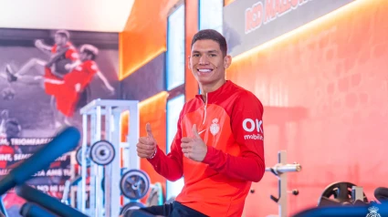 Dani Luna con el RCD Mallorca