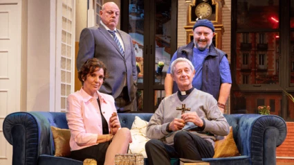 Una imagen de la representación con el elenco