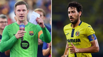 Marc-André Ter Stegen y Dani Parejo