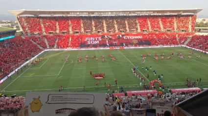 Imagen de Son Moix en la primera jornada ante el Barcelona