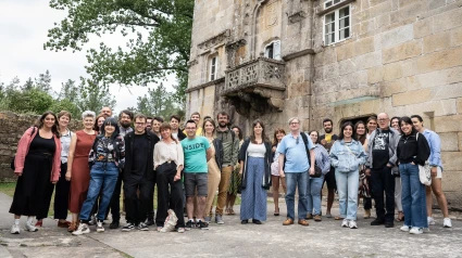 Foto del I Encontro Atlántico de Festivais de Cinema, celebrado en Zas en 2024