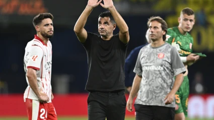 El entrenador del Girona, Michel, tras la derrota en el partido ante el Villarreal