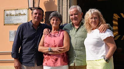 De izquierda a derecha los miembros del jurado: Francisco Valle, Cristina Velasco, el maestro José Luis Galloso y Ana Alonso