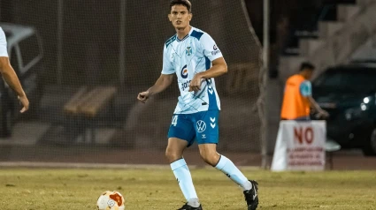 Facundo Agüero, en el partido ante el Marino.