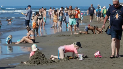 Gente en la playa