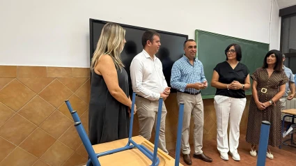 Francis Rodríguez en el colegio de Monachil
