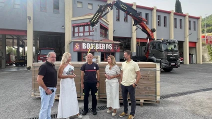 Visita al parque de bomberos de Jaén