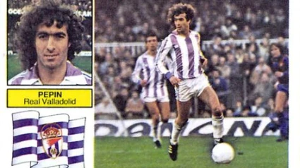 Pepín durante su época en el Real Valladolid