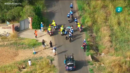 Captura del momento en el que los manifestantes boicotean el paso del equipo de Israel.