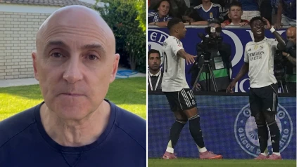 Maldini, y Mbappé y Vinicius en el partido de liga contra el Real Oviedo