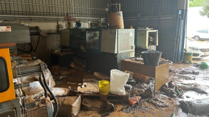 La fábrica de Juanjo después de la riada