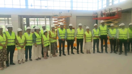Visita de autoridades a la estación de Murcia
