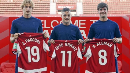 Pascual, Arnaiz y Alemañ han sido presentados como nuevo jugadores del Granada