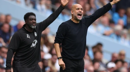 Pep Guardiola, en un encuentro de esta temporada