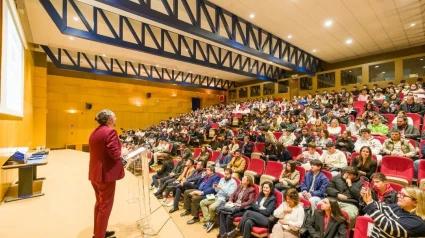 Imagen de un congreso de AJE Ferrolterra celebrado en el Auditorio de Ferrol