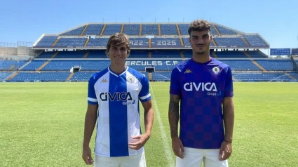Slavy y Bolo, el día de su presentación.