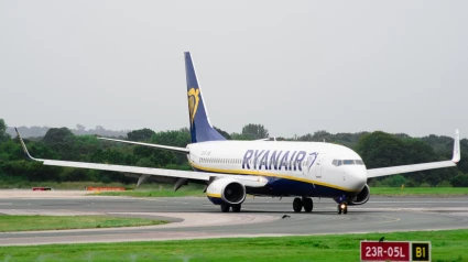 Imagen de archivo de uno de los aviones de Ryanair