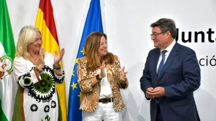 José Ángel Aparicio en su toma de posesión como nuevo delegado territorial de Educación