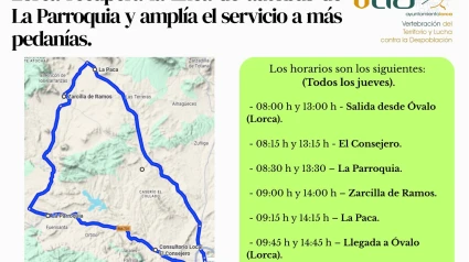 Línea autobús circular Pedanías Altas