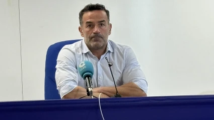 Peña, este miércoles en la sala de prensa del Rico Pérez.