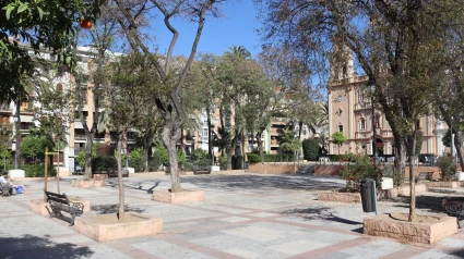 Plaza de la Merced antes de su remodelación