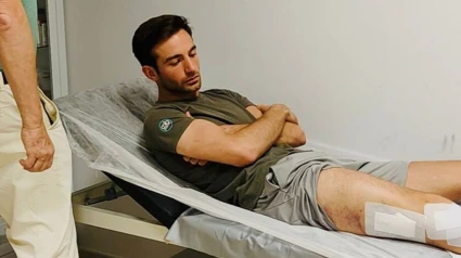 José Fernando Molina, en el fisio