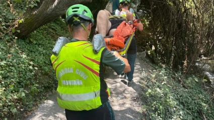 Rescate de la Guardia Civil en la provincia de Granada el pasado agosto