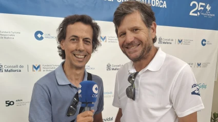 Mateo Alemany en la entrevista desde el Torneo COPE de golf