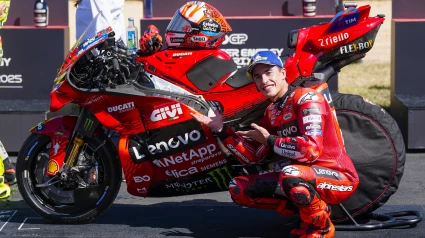 Marc Marquez celebra su 14ª carrera al sprint