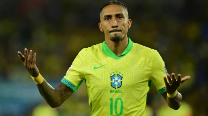 Raphinha, con la selección brasileña