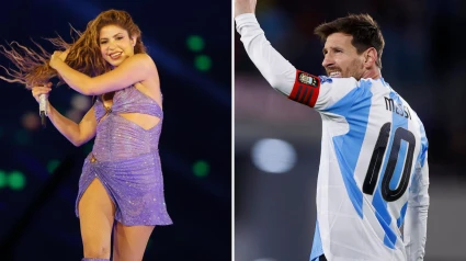 Composición propia de Shakira y Messi