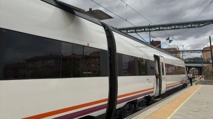 El tren de Extremadura se detiene en Plasencia tras desprenderse parte del techo de un vagón