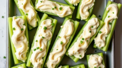 Tapas con pepino y pollo 'Aldelís'