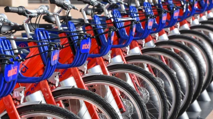 Servei de bicicleta compartida metropolitana, AMBici. Model de bicicleta elèctrica de darrera generació.